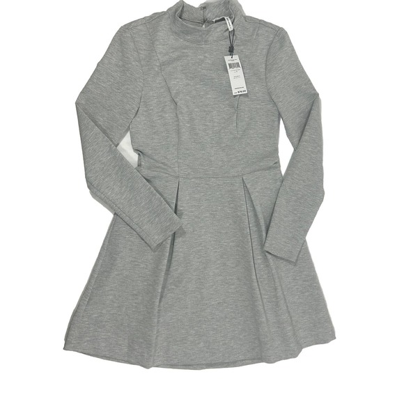 BCBGeneration Dresses & Skirts - NEW BCBGeneration Womens Mini Dress Gray SZ S Rayon Spandex Blend Cowl Neck NWT